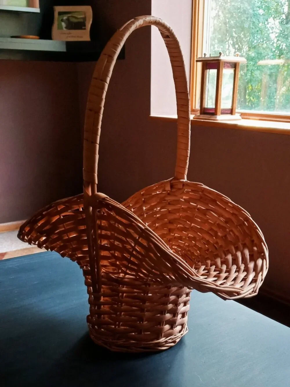 2 Unique Vintage Baskets Home Decor Cottagecore Shabby Chic Rustic Farmhouse